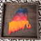 Maine Tree Sunset Wood Framed Sign- Large